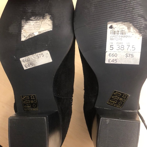 SOLD! Topshop Suede Booties - Picture 4 of 4